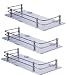 Horseway 12x5 Inch Acrylic and Stainless Steel Wall Shelves - Set of 3 (combo) RS.1399.00
