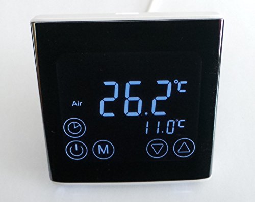 SM-PC®, Raumthermostat Thermostat programmierbar LED Touchscreen Digital schwarz #a61 - 2