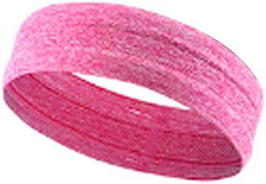 Sports Scarf Headbands Silicone Anti-Skid Sweat Headband for Cycling, Sports Trends, Fitness Body, Ping Feather Tennis, Sports Care Accessories, Extreme Challenges, Running (Rose Red)