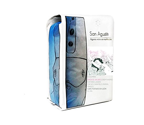 Cafés SAN AGUSTÍN"El Salado", Colombia 100% arábica, SPECIALTY COFFEE, En grano, 1kg