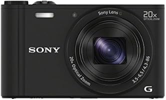 Sony DSC-WX350B Appareils Photo Num&eacute;rique, Capteur CMOS Exmor R, 18.2 Mpix, Zoom Optique 20x - Noir