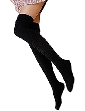 Lange Overknee Strümpfe Damen Knie Struempfe Thigh High College Knie Socken