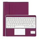 Clavier AZERTY Bluetooth 3.0 Étui Housse pour tout système Windows Android Tablette PC 9.0-10.6 pouces Touchpad tactile
