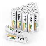 Baterías Precargadas: Todas EBL batería recargables son precargadas, puedes ser utilizado inmediatamente al recibir tu paquete. Las batería recargables Ni-MH sin efecto memoria, puedes estar listas para usar.