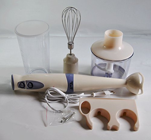 Stabmixer-Set 3 in 1 mit 450W Multi Zerkleinerer Handmixer Schneebesen Pürierstab Mixer - 6