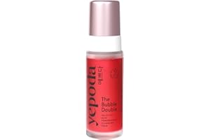 Yepoda The Bubble Double, espuma limpiadora exfoliante suave, limpia los poros en profundidad y previene impurezas, limpiador facial coreano vegano para todo tipo de pieles, 120 ml