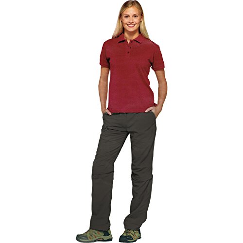 Kaiser24 Damen Zipp Off Outdoorhose Trekkinghose Freizeithose Caprihose Zipp-Off Shorts (XXL (50), Shorts Anthrazit)