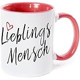 Cadouri - LIEBLINGSMENSCH Tasse mit großem Schriftzug
