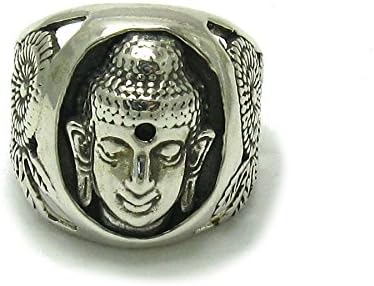Sterling silver ring solid 925 Buddha