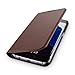 Produktbild WIIUKA Echt Ledertasche -Travel Nature- für Samsung Galaxy S7 -Deutsches Leder- Braun, mit Kartenfach, Extra Dünn, Tasche Premium Design Leder Hülle