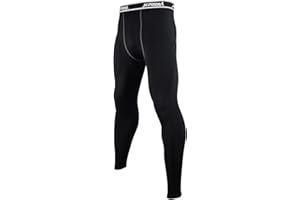 JEPOZRA Calzamaglia e Pantaloni Termica Uomo Pantalone Compressione Sportiva Leggins Palestra Morbidi Pantaloni Elastico Fitness Running Calcio Scalda Muscoli Uomo Gambe