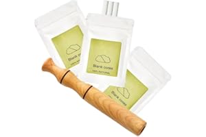LXGSGDSG Inalatore per aromaterapia per oli essenziali, inalatore per smettere di fumare, diffusore personale di oli essenziali in legno, con 3 confezioni di nucleo in cotone bianco