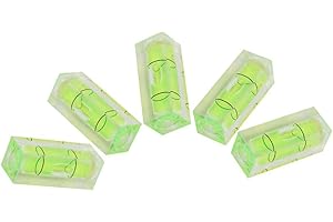 TYENAZA 5 Pezzi Bolla Livella Piccola Quadrato, 15 * 15 * 40mm Mini Livello Piccola Livella a Bolla d'Aria