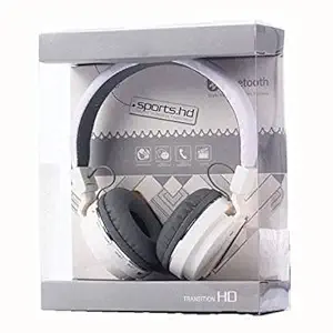 hoatzin Thunder Beat Sound Wireless Bluetooth Over the Ear Headphone (White)