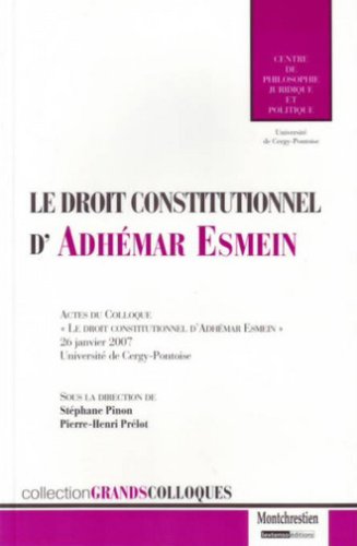 Download Le droit constitutionnel d'Adhémar Esmein Download Le droit constitutionnel d'Adhémar Esmein