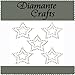 5 Clear Double Stars Diamante Vajazzle Rhinestone Gems - created exclusively for Diamante Crafts