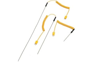 MASUNN K-Type thermocouple sonde en Acier Inoxydable contrôleur de température capteurs de Fil 100/300/500mm en Option - 300mm