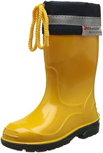Lemigo Children´s Rubber Wellington Boots with Top Kim 972 (Yellow, EU 29 = UK 11)