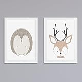 2er Set Tiere nach Wahl - Druck ohne Rahmen