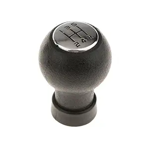 Uniqon 5 Speed Rubber Manual Gear Knob Shifter Handball Head for Maruti Suzuki Swift Cars (Black)