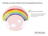 I-love-Wandtattoo WAS-10412 Kinderzimmer Wandsticker „Regenbogen mit Wolken“ zum Kleben Wandtattoo Wandaufkleber Sticker Wanddeko - 2