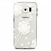 Produktbild MUTOUREN Handyhülle für Samsung Galaxy S6 Edge TPU Silikon Case Cover Durchsichtig Schutzhülle Tasche Etui Bumper Ultradünne Weich Kratzfeste Soßdämpfende Silikontasche Hülle Weiß - Löwenzahn