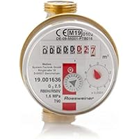 Schütz Warmwasserzähler Wohnungszähler Etagenzähler 80mm geeicht Schlösser