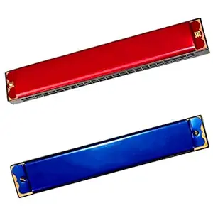 Haven's Treasure Mouth Organ 24holes 48Tones Harmonica (red).