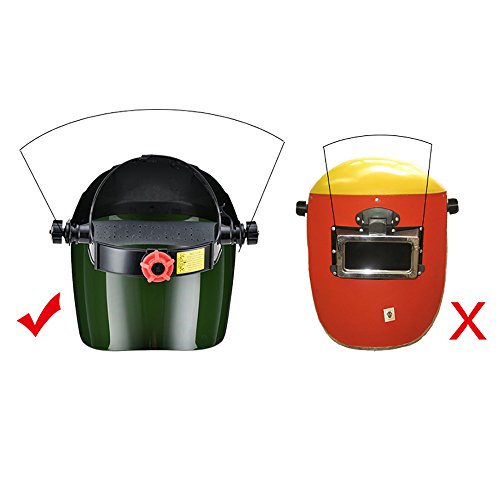 Schutz Schweißmaske Visier UV-Strahlung Kopfbedeckung für Face Shield Face Displayschutzfolie schwarz - 4