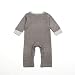 Koly 1Set Newborn Infant Baby Boys Girls Hat + Jumpsuit Clothes (0-6M, Gray)