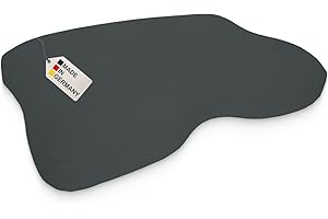 MEINBEZUG DUKAL | Kissenbezug perfekt passend für Liebscher & Bracht Nackenkissen | 40 x 55 cm | aus hochwertigem DOPPEL-Jersey | 100% Baumwolle | Farbe: anthrazit