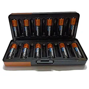 DURACELL Alkaline AA Battery with Storage Box (Pack of 12)