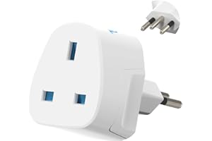 UK To Switzerland Plug Adapter | MyTravelPal® Switzerland Travel Adaptor | UK to Swiss Travel Adapter | Type J Swiss Plug Adapter UK