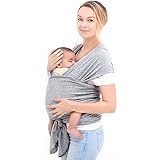 Cozy Baby Wrap for Newborns, Infants & Toddlers | High Quality Baby Carrier | 3 Carrying Positions | Soft Cotton and Comfort Spandex Machine Washable | 100% Infinity Guarantee | with Instructional DVD