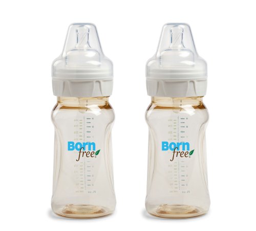 Born Free, Natural Feeding Classic Bottles, Medium Flow, 2 Pack, 9 oz Each