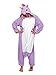 Produktbild Einhorn Kostüm Pyjama Jumpsuit Cosplay Schalfanzug Festliche Anzug Flanell Tierkostüm Kartonkostüm Tierschalfanzug(S,lila) - Mescara