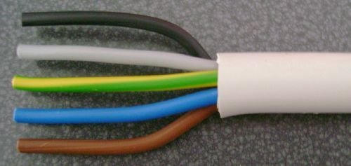 Preisvergleich Produktbild Innenkabel NYM-J 5x6 qmm 25 meter Ring