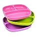 Produktbild Re-Play, Kinderteller unterteilt Set, 3 Stück | BPA-frei | Stabiles Kindergeschirr | nachhaltig durch Recyclingmaterial | (Purple)