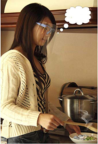 Czz Gesichtsschürze, Küche Kochen Kochen Artefakt, Anti-Splash-Maske Kochen Gesichtsschutz, Weibliche Transparente Anti-Shim-Schutzmaske Vollgesicht, A, Maske