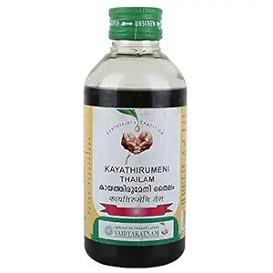 Vaidyaratnam Kayathirumeni Thailam 200 ml (pack of 2) VKAMENITAILM200ML_ALIDA