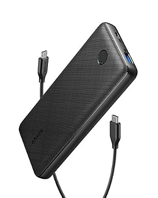 Anker PowerCore Essential 20000 Power Delivery Batterie Externe 20000mAh USB-C avec Sortie 18W Power Delivery, Compatible avec iPhone 11/11 Pro / 11 Pro Max / 8 /X/XR, Samsung, iPad Pro 2018, etc.