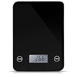 LUPO® Balanza de Cocina – Plataforma Profesional Electrónica Digital para Pesajes de Alimentos y Postales de Hasta 5 kg – Pantalla LCD de Alta Precisión