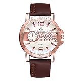 IG Invictus  Mode Männer Quarzuhr Hochwertige Lederuhr Blu Ray Glas Armbanduhr Raglan XR3071 Herrenuhr mit Gürtel Männer Uhr