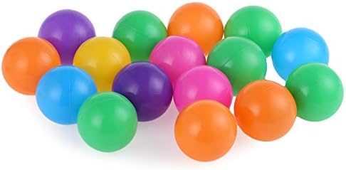 Najer Soft Plastic Kids Play Balls – Non Toxic – Crush Proof &amp; No Sharp Edges, Ideal for Baby or Toddler Ball Pit, Kiddie Pool, Indoor Playpen &amp; Parties, 100 Balls