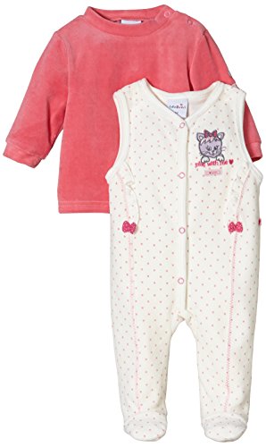 Julius Hüpeden Baby Girls 552340 Footies, Beige (Ecru 110103), 0-3 Months (Herstellergröße: 56)