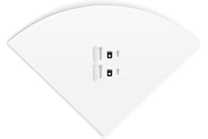 ‎ZERODIS Zerodis 3 Stück Moderne Regale, Aufbewahrungsregale, Organizer, Eckregale, Wandregale, Vierteleckregale, Dekorative Regale, Wandregale, Weiße Organizer