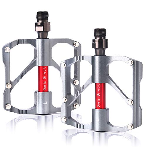 Pedals,Beautystar senderismo aleación de aluminio bicicleta de montaña pedales con tres cojinetes pedal para Cycling Ciclismo MTB BMX Bike Bicycle Bicicleta Montaña