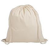 1 Kinder Cotton Kordelzug Rucksack - Turnhalle, Schwimmen, Sport, PE, Schulranzen
