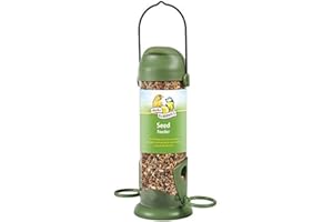 WALTER HARRISONS Walter Harrison's Wild Bird Flip Top Green Hanging Seed Feeder - Small - 22 cm (Pack of 1)