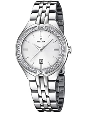 Festina Damen-Armbanduhr Analog Quarz Edelstahl F16867/1